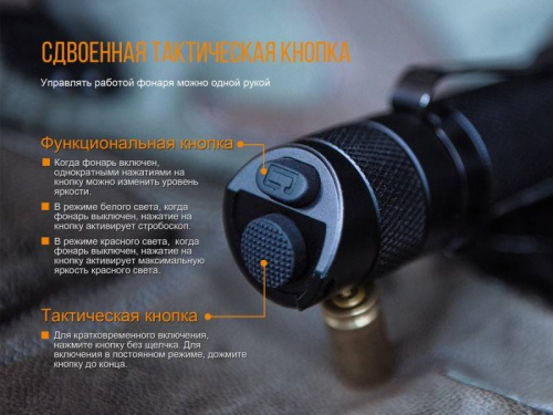 798 Fenix Фонарь тактическийTK25 Red XP-G2 фото 6
