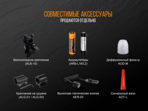 798 Fenix Фонарь тактическийTK25 Red XP-G2 фото 8