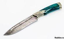 Боевой нож  Авторский Нож из Дамаска №22