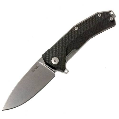 5891 Lion Steel KUR BK G10 Black Flipper фото 2