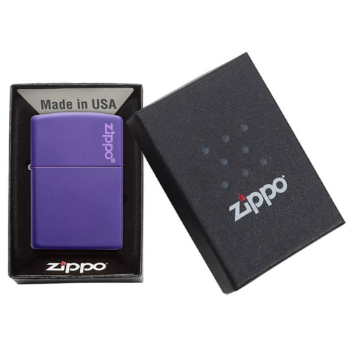499 ZIPPO ЗажигалкаLogo Classic с покрытием Purple Matte фото 7